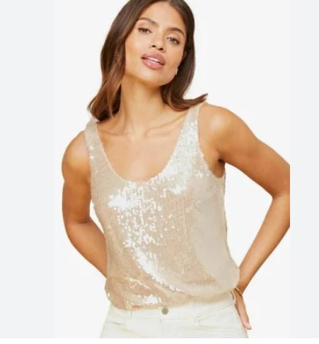Canotta paillettes