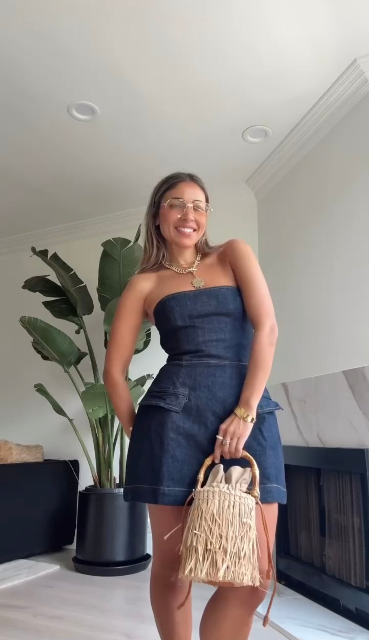 Mini Dress Denim